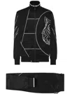 Plein Sport Graphic-print Track Jacket In Black