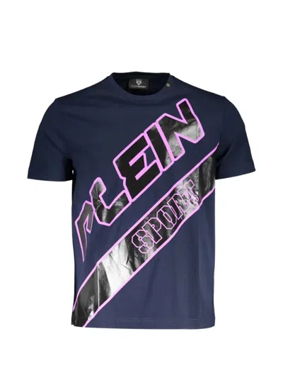 Plein Sport Graphic-print T-shirt In Blue