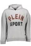 Plein Sport Gray Cotton Sweater In Gray