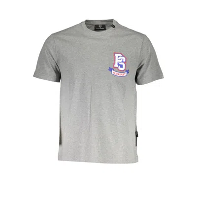 Plein Sport Gray Cotton Men T-shirt