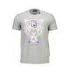 Plein Sport Brown Cotton Men T-shirt In Gray
