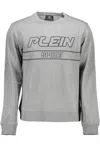 PLEIN SPORT GRAY COTTON SWEATER