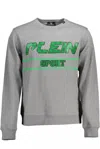 PLEIN SPORT GRAY COTTON SWEATER