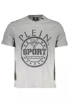 PLEIN SPORT GRAY COTTON T-SHIRT