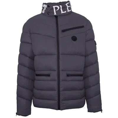 Pre-owned Plein Sport Herren Bomber Upps03s 98 Jacke In Grau