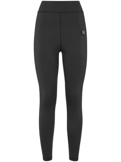 Plein Sport Leggings Mit Hohem Bund In Schwarz