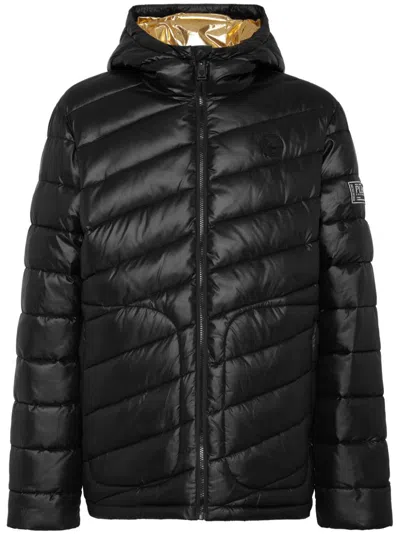 PLEIN SPORT HOODED PUFFER JACKET