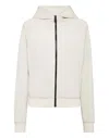 Plein Sport Hoodie Sweatjacket Basic In Beige