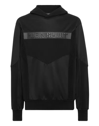 Plein Sport Hoodie Sweatshirt Statement In Black