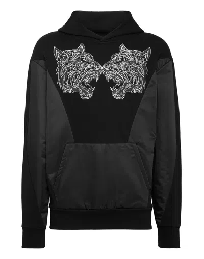 Plein Sport Hoodie Sweatshirt Tiger In Multi