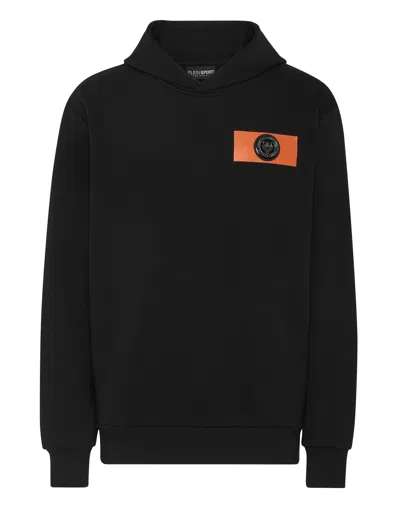 Plein Sport Tiger Crest Edition Hoodie In Black