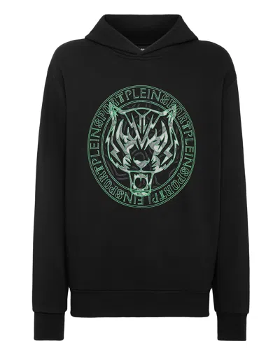 Plein Sport Hoodie Sweatshirt Tiger In Multi