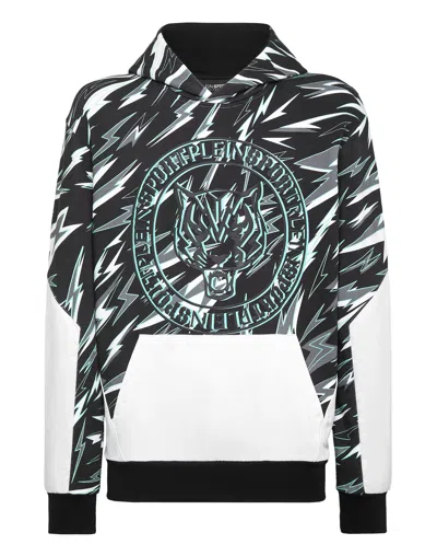 Plein Sport Hoodie Sweatshirt Tiger In Multi