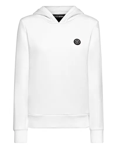 Plein Sport Hoodie Sweatshirt In White