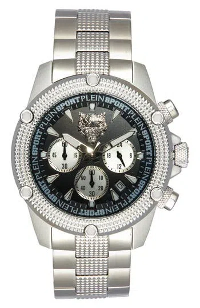 Plein Sport Hurricane Bracelet Strap Chronograph Watch, 44mm