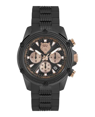 Plein Sport Hurricane Chronograph Watch In Black