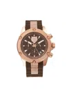 Plein Sport Hurricane Ip Rose Gold & Silicone Strap Watch/13mm In Rose Gold