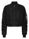 Plein Sport Icon-detail Zip-up Bomber Jacket In Black