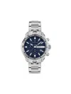 Plein Sport Men's Impact Chronograph Date Quartz Stainless Steel Bracelet 46mm In Blue