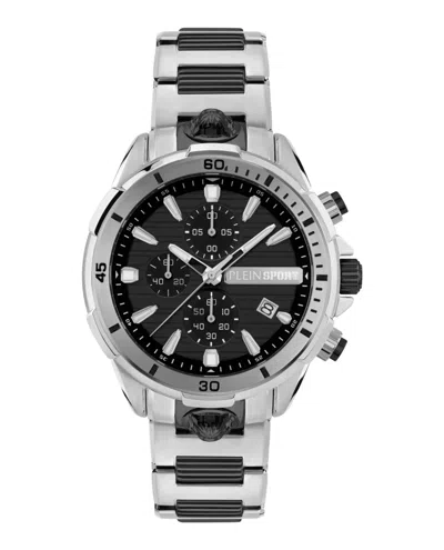 Plein Sport Impact Chronograph Watch In Metallic