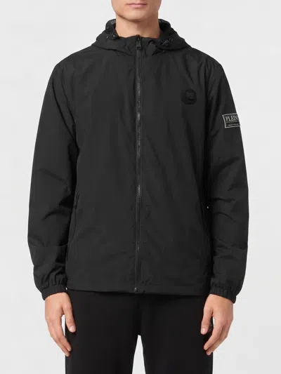 Plein Sport Nylon Performance Windbreaker Ls Men In Black