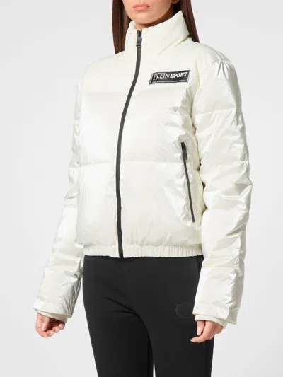 Plein Sport Jacket Woman Color White In Neutral