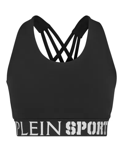 Plein Sport Jogging Bra In Black