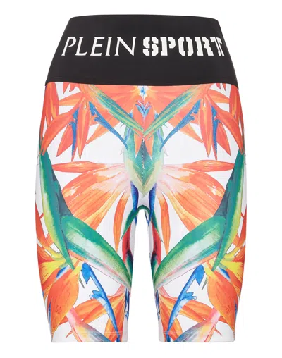Plein Sport Jogging Cyclist Leggings In Multi