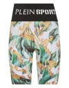 Plein Sport Jogging Cyclist Leggings In Multi