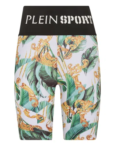 Plein Sport Jogging Cyclist Leggings In Multi