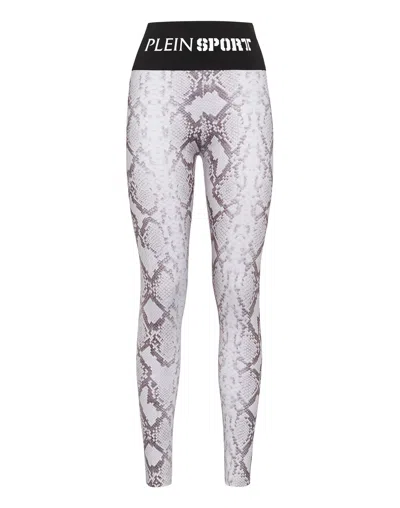 Plein Sport Jogging Leggings Pitone In Pink