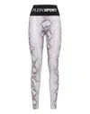 Plein Sport Jogging Leggings Pitone In Pink
