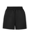 Plein Sport Logo-tape Running Shorts In Black