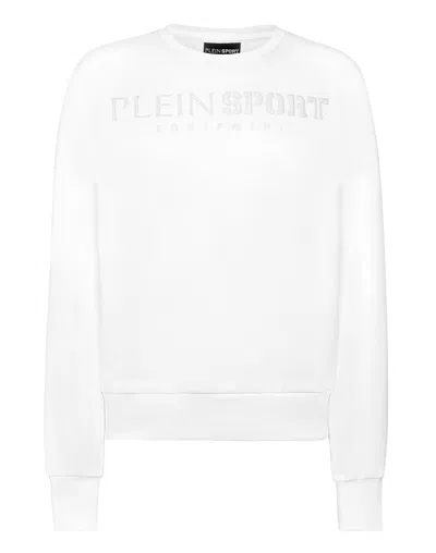 Plein Sport Jogging Sweatshirt Ls In White
