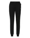 Plein Sport Logo-embroidered Track Pants In Black