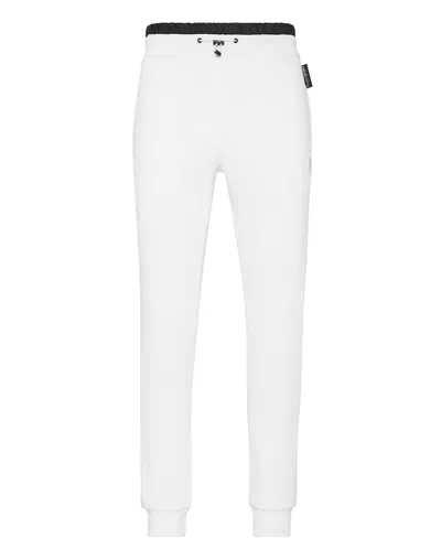 Plein Sport Logo-patch Track Pants In White