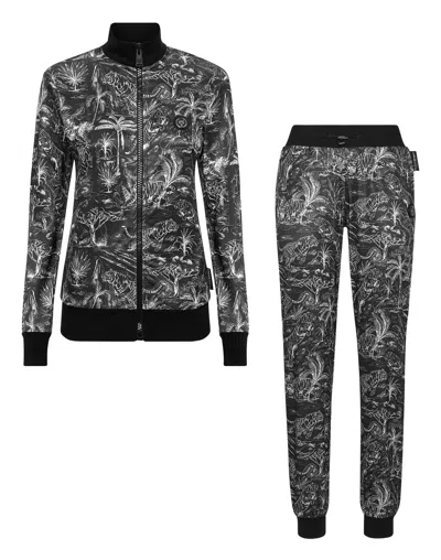 Plein Sport Jooging Set: Top/trousers Tiger In Black
