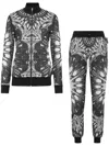 Plein Sport Kaleidoscopic-print Tracksuit Set In Black