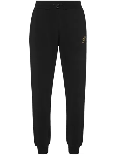 PLEIN SPORT LABEL LOOSE TRACK PANTS
