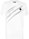 Plein Sport Lamina Scratch T-shirt In White