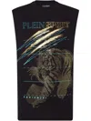 Plein Sport Lamina Tiger T-shirt In Black