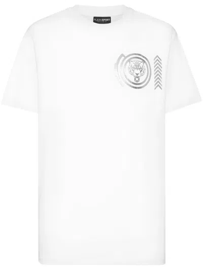 Plein Sport Lamina Tiger T-shirt In White