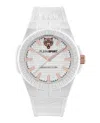 Plein Sport Laserstrike Silicone Watch In White