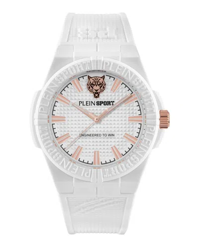 Plein Sport Laserstrike Silicone Watch In White