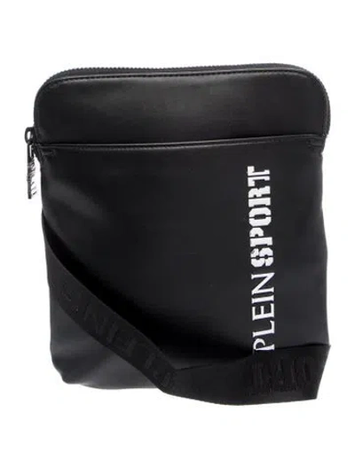Pre-owned Plein Sport Leather Portfolio In Black
