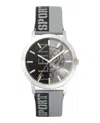 Plein Sport Legend Silicone Strap In Silver