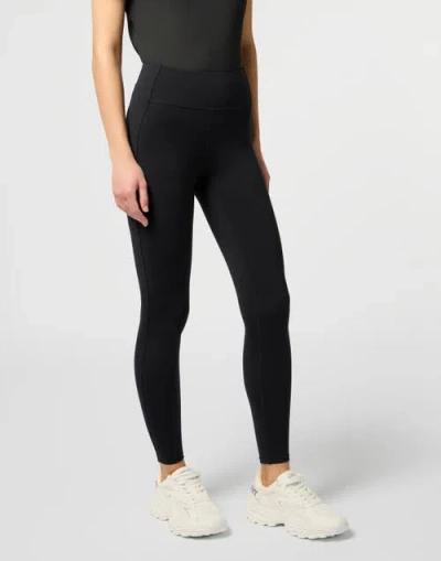 Plein Sport Leggings Reflective Scratch Women In Black