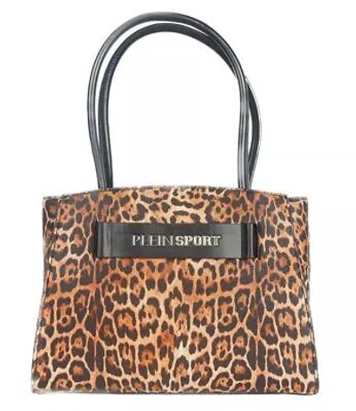 Pre-owned Plein Sport Leopard Print Shopper With Logo Accent