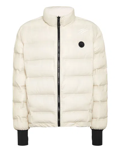 Plein Sport Lightweight Zipped Jacket Ls Scratch In Grey