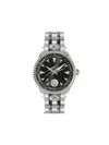 Plein Sport Mens Lineman Three Hand Quartz Two Tone Stainless Steel 45mm In Black